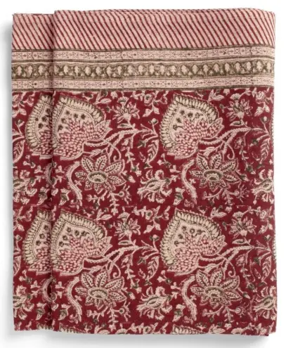 [CH0039] Nappe coton - Oriental - Red (150x230cm)