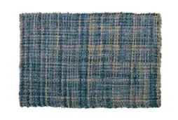 [BK0020] Paillasson JUTE - Blue