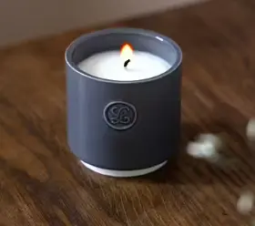 [LH0004] Bougie parfumee - Vera Dolfljus  - Morkgra - 34 hours - diam 7