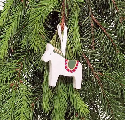 [LA0009] Deco sapin - Horse white