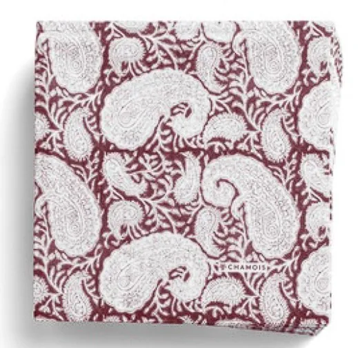 [CH0204] Serviettes Papier - 50pcs - Big Paisley - red