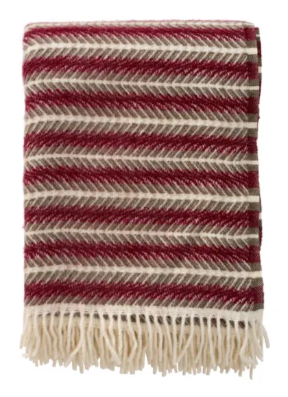 [KL0112] Plaid - OSCAR - Burgundy