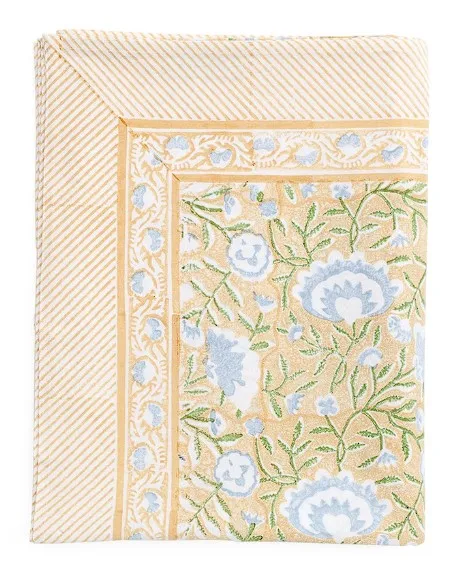 Nappe Coton - Mathilde - orange/blue/green