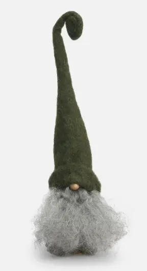 Skaggtomte Alfred - vert - 25cm