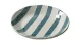 [BK0030] Assiette CAPRI - small 22cm - petrol stripe