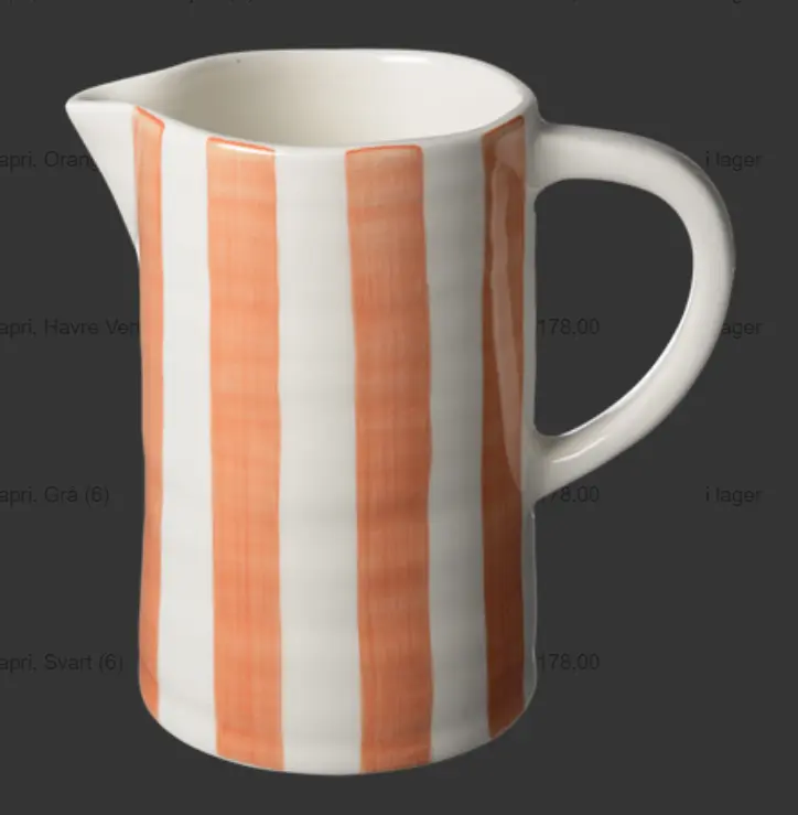 [BK0045] Caraffe CAPRI - Orange stripes