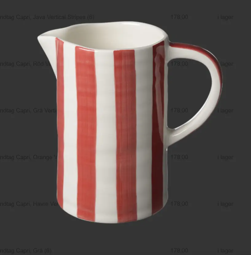 [BK0046] Caraffe CAPRI - red stripes