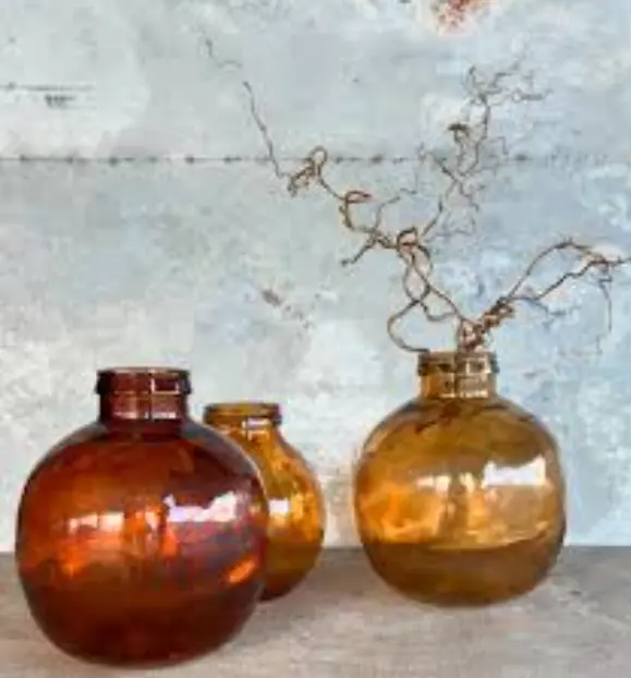 [BK0022] Vase Balloon - Amber - grand