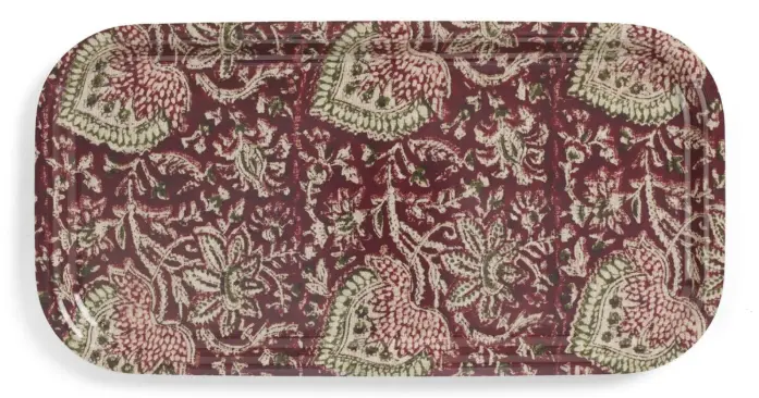[CH0163] Plateau - Oriental - Red - 43x22cm