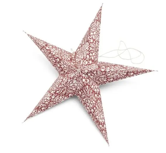 [CH0176] Big star - snowflake - red - 62 cm
