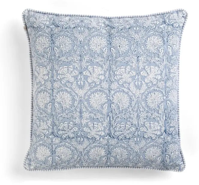 Coussin coton - Paradise - Corn Flower