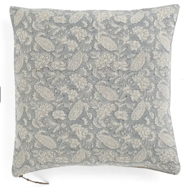 [CH0183] Coussin lin - Jodhpur - dusty blue