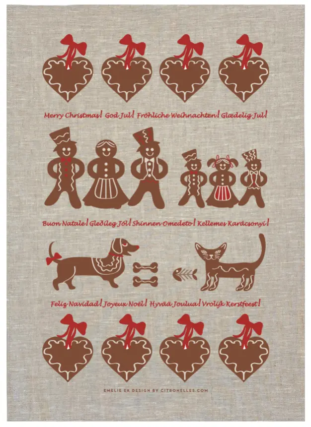 [CH0187] Essuie de cuisine - Gingerbread