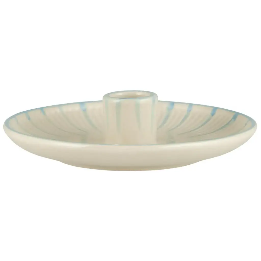 [IB0003] Bougeoir turquoise pour bougie 2.2 cm