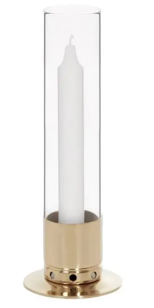 [KK0001] Bougeoir verre - Kattvik - cuivre