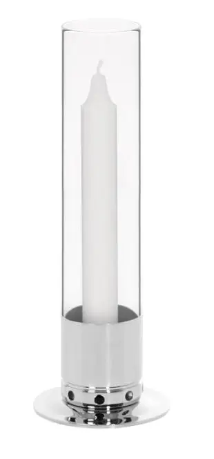 [KK0002] Bougeoir verre - Kattvik - Nickel