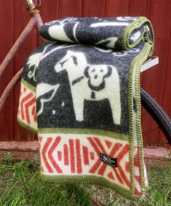 [KE0002] Plaid - DALARNA - noir