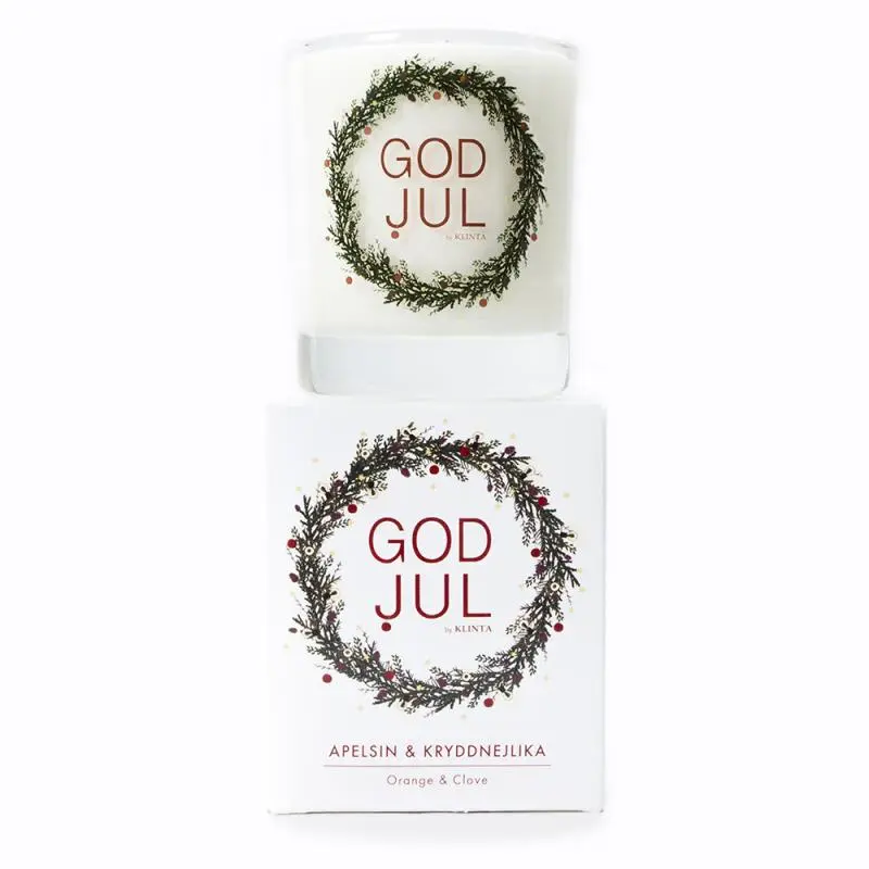 [KT0003] Bougie parfumée 40h - God Jul - Orange & Clous de Girofles