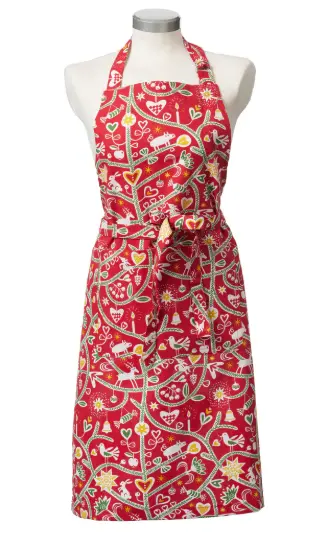 [KL0053] Tablier - Col XMAS tree by Bengt & lotta