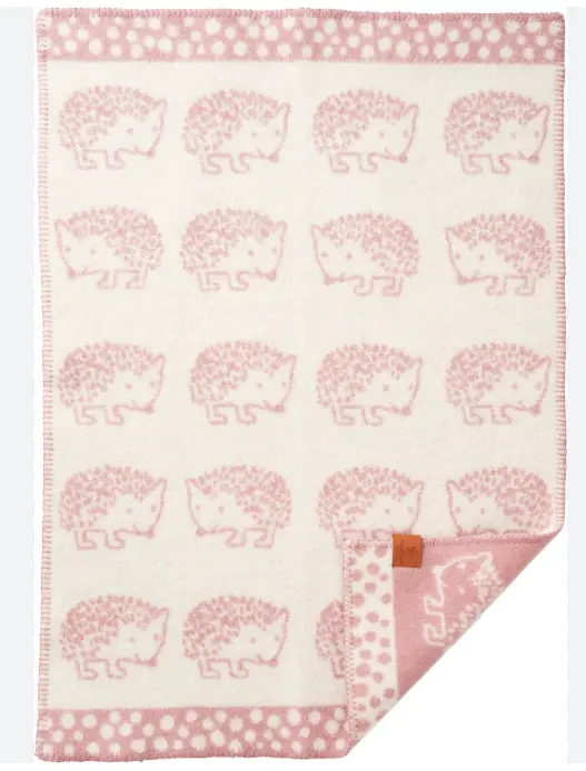 [KL0082] Plaid enfant - HEDGEHOG - pink
