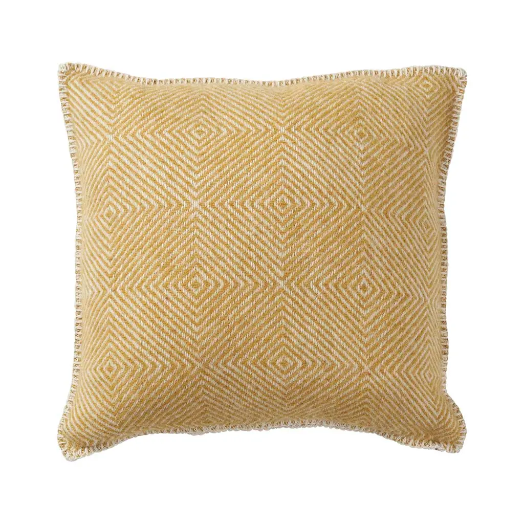 [KL0006] Coussin laine -  GOOSEYE - Yellow