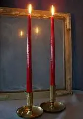 [VIO001] Bougie - ANTIK - 25cm - rouge (2pcs)