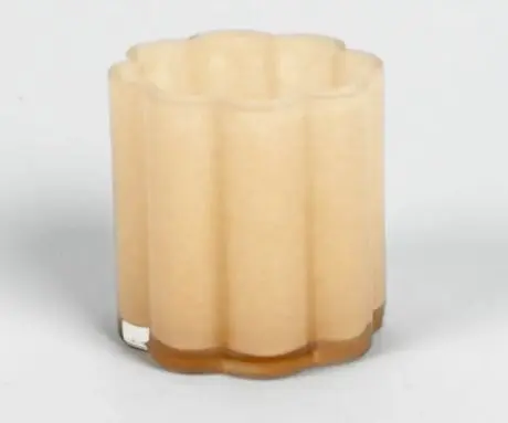 [OL0001] Photophore verre CLARA Votive - Beige - 10 cm