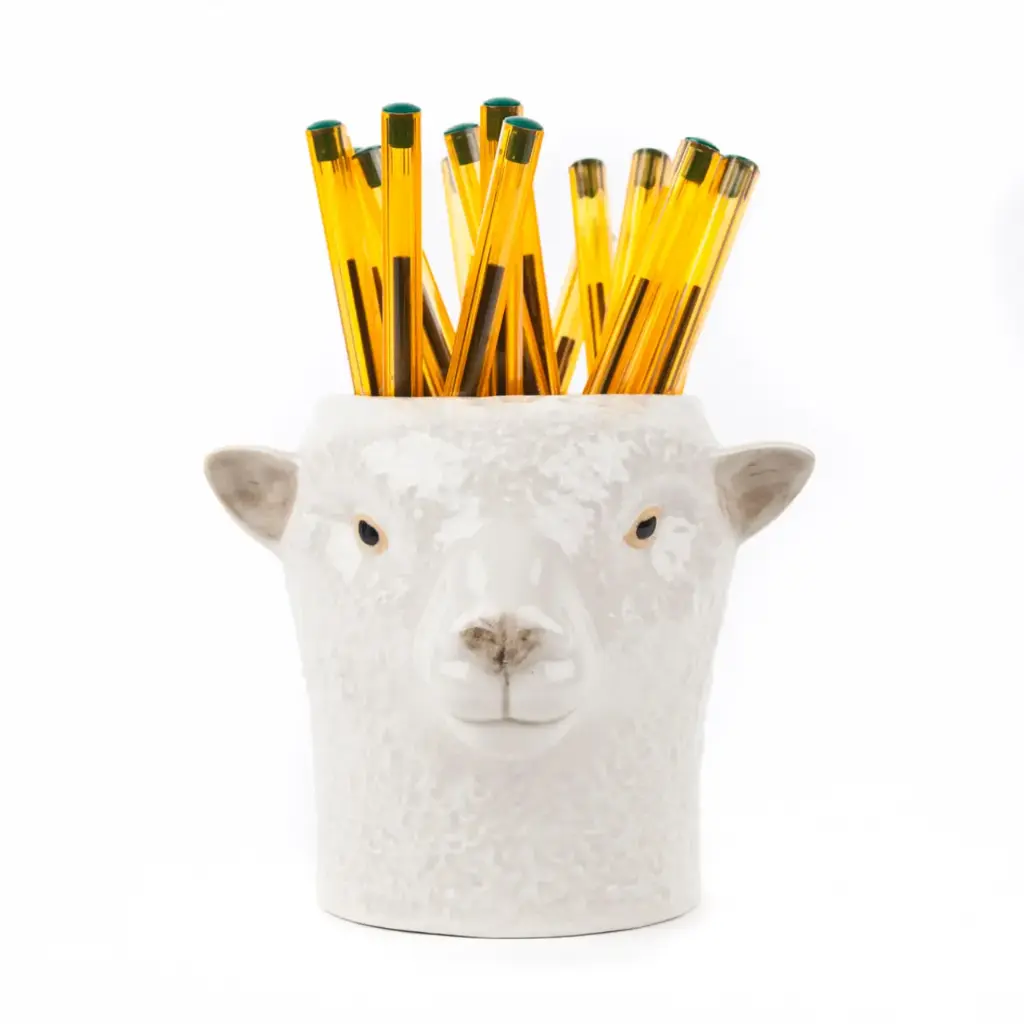 [QU0005] Pot à crayons - Mouton southdown