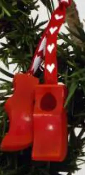 [LA0002] Deco sapin - Clogs/sabot - red