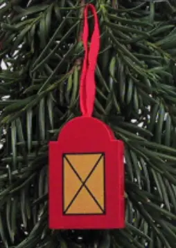 [LA0003] Deco sapin - Lantern - red