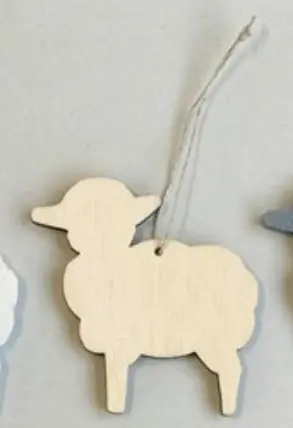 [SP0010] Deco Sapin - Mouton - natural 5cm